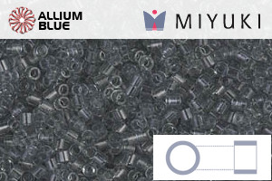 MIYUKI Delica® Seed Beads (DBS0708) 15/0 Round Small - Transparent Gray - 关闭视窗 >> 可点击图片
