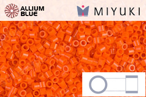 MIYUKI Delica® Seed Beads (DBS0722) 15/0 Round Small - Opaque Orange