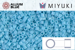 MIYUKI Delica® Seed Beads (DBS0725) 15/0 Round Small - Opaque Turquoise Blue - Click Image to Close