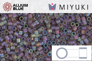 MIYUKI Delica® Seed Beads (DBS0865) 15/0 Round Small - Matte Brown AB - Click Image to Close