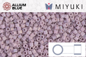 MIYUKI Delica® Seed Beads (DBS0875) 15/0 Round Small - Matte Opaque Mauve AB - 關閉視窗 >> 可點擊圖片