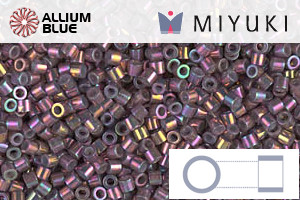 MIYUKI Delica® Seed Beads (DBS1014) 15/0 Round Small - Metallic Thistle Luster - Click Image to Close