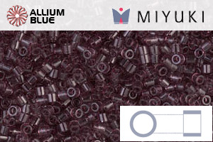 MIYUKI Delica® Seed Beads (DBS1104) 15/0 Round Small - Transparent Mauve - Click Image to Close