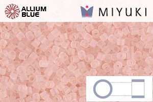 MIYUKI Delica® Seed Beads (DBS1263) 15/0 Round Small - Matte Transparent Pink Mist - Click Image to Close