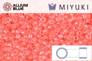 MIYUKI Delica® Seed Beads (DB2034) 11/0 Round - Luminous Flamingo - Click Image to Close