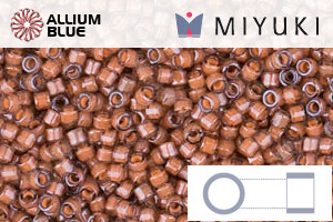 MIYUKI Delica® Seed Beads (DB2044) 11/0 Round - Luminous Guava - Click Image to Close