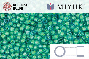 MIYUKI Delica® Seed Beads (DB2053) 11/0 Round - Luminous Mermaid Green - 关闭视窗 >> 可点击图片