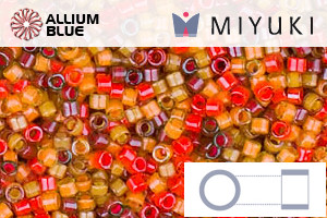 MIYUKI Delica® Seed Beads (DB2063) 11/0 Round - Luminous Mix 3