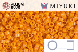 MIYUKI Delica® Seed Beads (DB2104) 11/0 Round - DURACOAT Op Kumquat - Click Image to Close