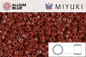 MIYUKI Delica® Seed Beads (DB2120) 11/0 Round - DURACOAT Op Maroon