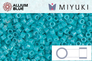 MIYUKI Delica® Seed Beads (DB2130) 11/0 Round - DURACOAT Op Underwater Blue