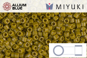 MIYUKI Delica® Seed Beads (DB2141) 11/0 Round - DURACOAT Op Spanish Olive