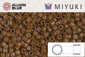 MIYUKI Delica® Seed Beads (DB2142) 11/0 Round - DURACOAT Op Cognac - Click Image to Close