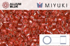 MIYUKI Delica® Seed Beads (DB2159) 11/0 Round - Duracoat Silver Lined Light Cranberry