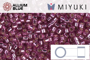 MIYUKI Delica® Seed Beads (DB2162) 11/0 Round - Duracoat Silver Lined Hydrangea - 关闭视窗 >> 可点击图片