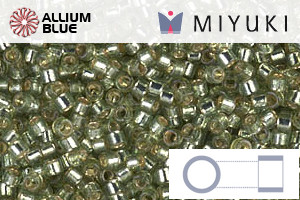 MIYUKI Delica® Seed Beads (DB2163) 11/0 Round - DURACOAT Silver Lined Willow