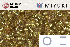 MIYUKI Delica® Seed Beads (DB2164) 11/0 Round - Duracoat Silver Lined Zest