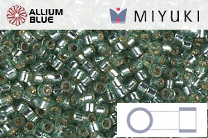 MIYUKI Delica® Seed Beads (DB2165) 11/0 Round - DURACOAT Silver Lined Dark Sea - Click Image to Close
