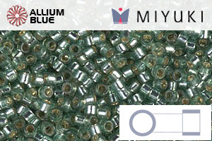 MIYUKI Delica® Seed Beads (DB2165) 11/0 Round - Duracoat Silver Lined Dark Sea