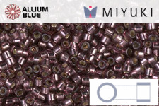 MIYUKI Delica® Seed Beads (DB2170) 11/0 Round - Duracoat Silver Lined Raisin