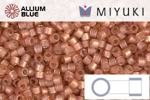 MIYUKI Delica® Seed Beads (DB2172) 11/0 Round - DURACOAT Silver Lined Semi-Matte Rose Copper - Click Image to Close