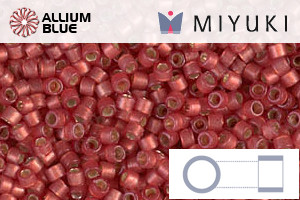 MIYUKI Delica® Seed Beads (DB2173) 11/0 Round - Duracoat Silver Lined Semi-Matte Light Watermelon - 關閉視窗 >> 可點擊圖片