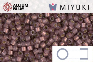 MIYUKI Delica® Seed Beads (DB2183) 11/0 Round - Duracoat Silver Lined Semi-Matte Raisin - 关闭视窗 >> 可点击图片