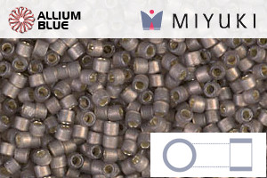 MIYUKI Delica® Seed Beads (DB2184) 11/0 Round - Duracoat Silver Lined Semi-Matte Bramble