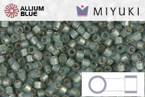 MIYUKI Delica® Seed Beads (DB2190) 11/0 Round - Duracoat Silver Lined Semi-Matte Laurel - 關閉視窗 >> 可點擊圖片