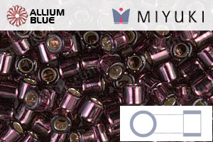 MIYUKI Delica® Seed Beads (DBL1204) 8/0 Round Large - Silver Lined Mauve - 关闭视窗 >> 可点击图片