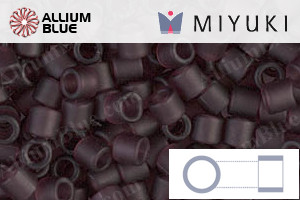 MIYUKI Delica® Seed Beads (DBL1264) 8/0 Round Large - Matte Transparent Mauve - 關閉視窗 >> 可點擊圖片