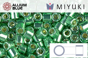 MIYUKI Delica® Seed Beads (DBL1844) 8/0 Round Large - Duracoat Galvanized Dark Mint Green - 關閉視窗 >> 可點擊圖片