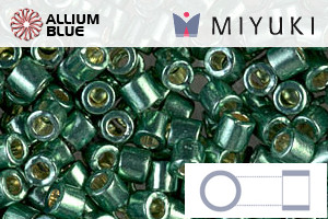 MIYUKI Delica® Seed Beads (DBL1845) 8/0 Round Large - Duracoat Galvanized Sea Green