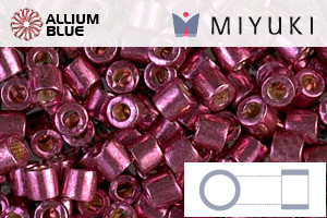 MIYUKI Delica® Seed Beads (DBL1849) 8/0 Round Large - Duracoat Galvanized Magenta