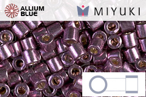 MIYUKI Delica® Seed Beads (DBL1850) 8/0 Round Large - Duracoat Galvanized Egg Plant - Haga Click en la Imagen para Cerrar