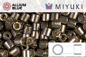 MIYUKI Delica® Seed Beads (DBL1852) 8/0 Round Large - Duracoat Galvanized Pewter - Haga Click en la Imagen para Cerrar