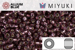 MIYUKI Round Seed Beads (RR11-0013) - Silver Lined Mauve - 关闭视窗 >> 可点击图片