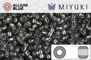 MIYUKI Round Seed Beads (RR11-0021) - Silver Lined Gray - 关闭视窗 >> 可点击图片