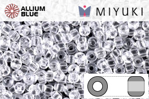 MIYUKI Round Rocailles Seed Beads (RR11-0131) 11/0 Small - Crystal