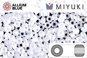 MIYUKI Round Rocailles Seed Beads (RR11-0131FR) 11/0 Small - Matte Transparent Crystal AB - 关闭视窗 >> 可点击图片