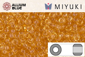 MIYUKI Round Rocailles Seed Beads (RR11-0132) 11/0 Small - Transparent Light Topaz - Haga Click en la Imagen para Cerrar