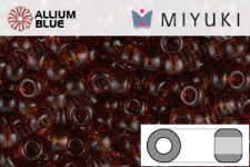 MIYUKI Round Rocailles Seed Beads (RR11-0134) 11/0 Small - Transparent Dark Topaz
