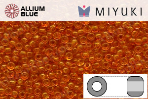 MIYUKI Round Seed Beads (RR11-0137) - Light Orange Transparent - 关闭视窗 >> 可点击图片
