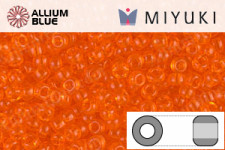 MIYUKI Round Rocailles Seed Beads (RR11-0138) 11/0 Small - Transparent Orange