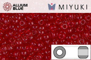 MIYUKI Round Seed Beads (RR11-0141) - Dark Red Transparent - 关闭视窗 >> 可点击图片