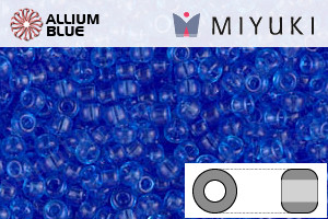 MIYUKI Round Rocailles Seed Beads (RR11-0150) 11/0 Small - Transparent Azure