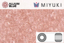 MIYUKI Round Seed Beads (RR11-0155) - Transparent Pink Mist