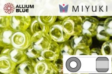 MIYUKI Round Rocailles Seed Beads (RR11-0172) 11/0 Small - Peridot Luster