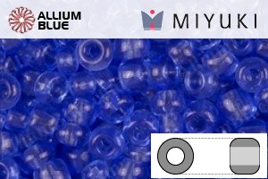 MIYUKI Round Rocailles Seed Beads (RR11-0175) 11/0 Small - Transparent Azure Luster - Haga Click en la Imagen para Cerrar