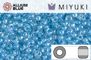 MIYUKI Round Rocailles Seed Beads (RR11-0221) 11/0 Small - Sky Blue Crystal - Haga Click en la Imagen para Cerrar